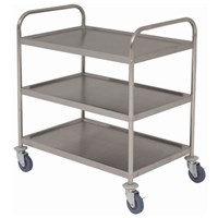 Service Trolley S/S 3 shelves 85.5 x 53.5 x 93.3cm