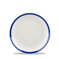 Retro Blue Coupe Plate 16.5cm