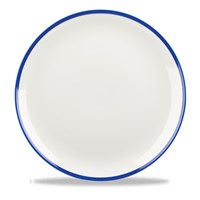 Retro Blue Coupe Plate 28.8cm (11'')