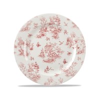 Cranberry Toile Plate 21cm (8.26'')