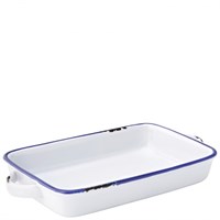 Avebury Blue Rectangular Dish  8.5'' 22cm