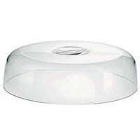 Clear Dome With White Recessed Handles
