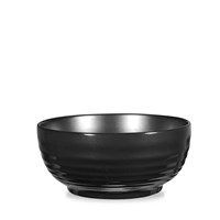 Black Glaze Ripple Bowl 21cm (8.3")