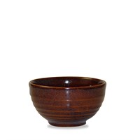Bowl Ripple Cinnamon 13x7.4cm  20oz