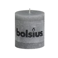 Rustic Grey Pillar Candle 8 x 7cm
