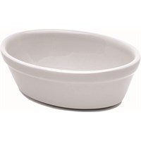 White Fine China Oval Pie Dish 16cm (6.3")