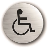 Metallic Disk With Disabled Logo