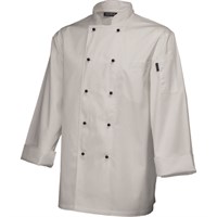White Long Sleeve Superior Chefs Jacket Small