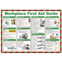 Sign Workplace First Aid Guide 42x59cm