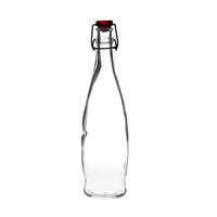 Bottle Water Glass 12.5oz With Red Cap 35.5cl