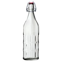 Water Bottle Glass Swing Top Lid 1L