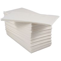 Napkin 33cm Fabric Style White No Pattern 8 Fold