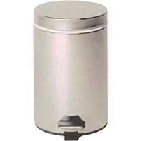 Chrom Pedal Bin With Galvanised Liner 12L