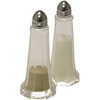 Pepper Shaker Glass Eiffel Tower Silver Top 11.5cm