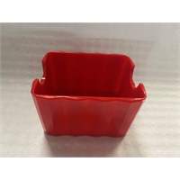 Red Plastic Fluted Sachet Holder