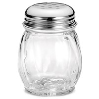 Shaker Glass Swirl 6oz Chrome/ Perf Top