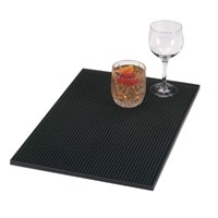 Black Rubber Service Mat 46 x 31cm