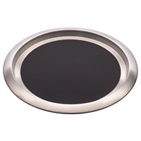 Tray Round Nonslip Serving S Steel 35cm