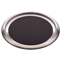 Round Non Slip Stainless Steel Tray 41cm