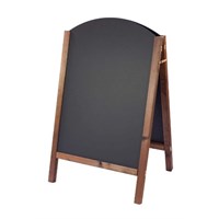 Reversible Curved Top Oak A-Board 80x51.5cm