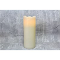 Pillar Canle Ivory Wax Finish 3x9 Remote Recharg