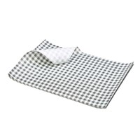 Greaseproof Paper Black Gingham Print 25 x 20cm