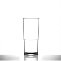 Polycarb Stackable Half Pint 10oz Glass Clear CE