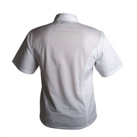 Chef Jacket Std Coolback White L Short Sleeve
