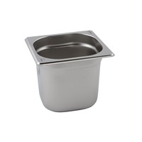 1/6 Stainless Steel Gastronorm Pan 17.6x16x20cm