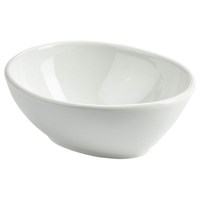 Bowl Oval Organic White 15.4 x 12.8cm  42cl