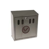 Ashtray Black Wall Mounted Outdoor