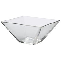 Square Glass Bowl 14 X 7cm H