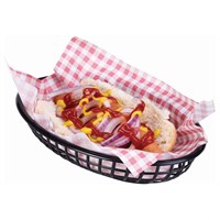 Fast Food Basket Black 23.5 X 15.4cm