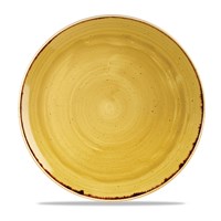 Stonecast Yellow Coupe Plate 28.8cm 11.25"