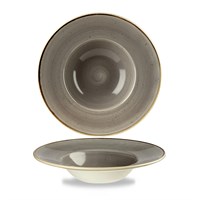 Grey Stonecast Wide Rim Bowl 24cm (9.4")