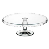 Cake/Display Round Glass Footed Plate 32cm