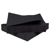 Napkin 40cm Pop In Fold Fabric Style Black