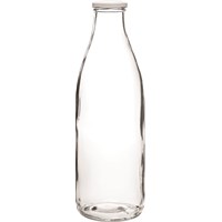 Milk Bottle with White Lid 1L 35oz