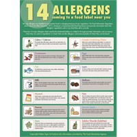 Sticker Food Allergen Guide A3