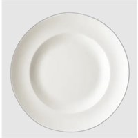 Plate Rimmed Academy White 26.5cm