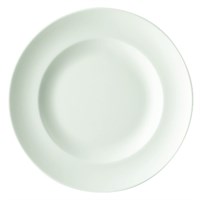 Plate Rimmed Academy White 17cm