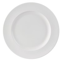 Plate Wide Rim White 21cm Simply