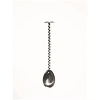 Mixing Spoon Old Fashioned 15cm Steel With Disc End