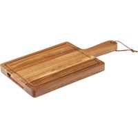 Wooden Serving Board Handled + Strap 24 x 18cm
