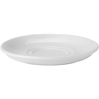Saucer Double Well 15cm White
