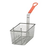 Fry Basket Rectangular Orange Handle 12 x 6.37