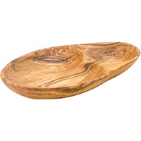 Wooden Serving Dish Divided 8.25" 21cm