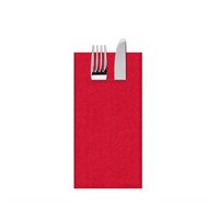Napkin 40cm Red Airlaid Pop In