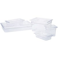 Polycarbonate 1/9GN Universal Flat Lid Clear