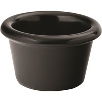 Ramekin Chinalike Smooth Black 4cl 1.5oz